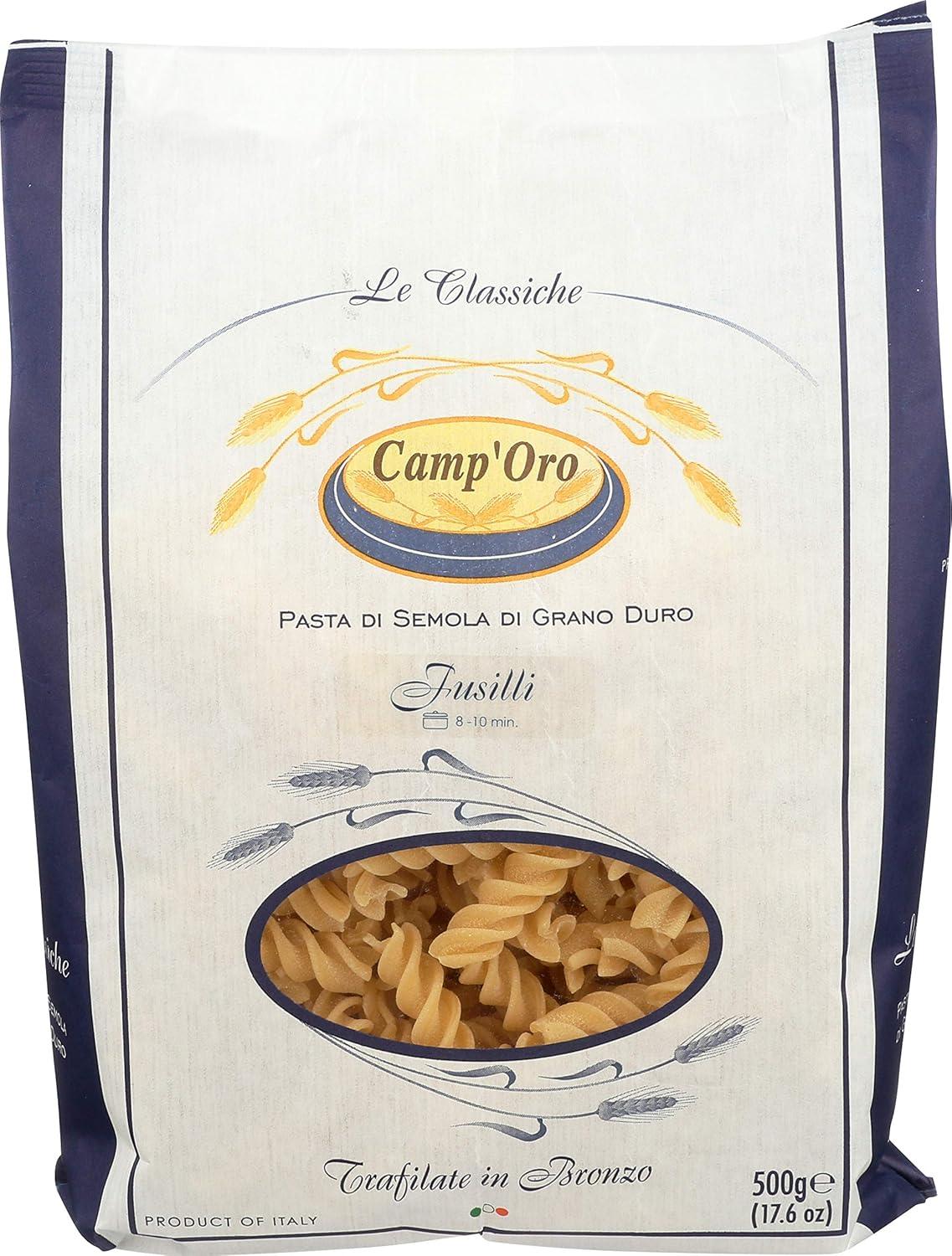 image:imageCampOro Le Classiche Curled Fusilli Italian Pasta with Bronze Die Cut Technique 176 Ounce Pack of 1232 Ounce Pack of 1