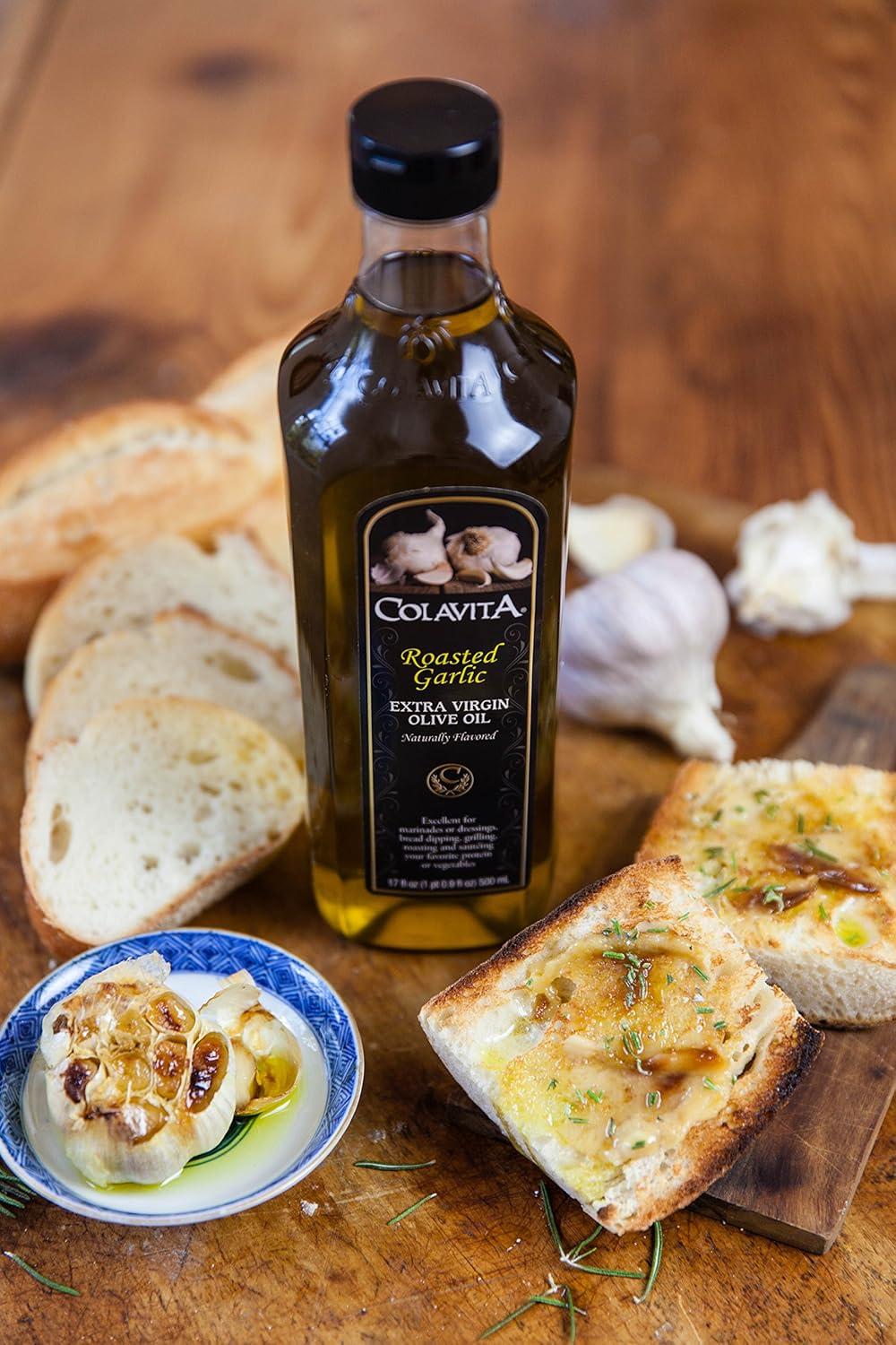 image:imageColavita Lemon Extra Virgin Olive Oil 32 oz amp Roasted Garlic Extra Virgin Olive Oil Low FODMAP 32 Fl Oz Pack of 132 Fl Oz Pack of 1