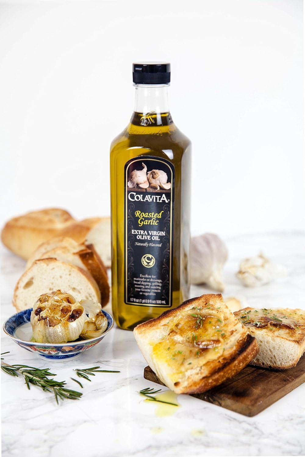 image:imageColavita Lemon Extra Virgin Olive Oil 32 oz amp Roasted Garlic Extra Virgin Olive Oil Low FODMAP 32 Fl Oz Pack of 132 Fl Oz Pack of 1