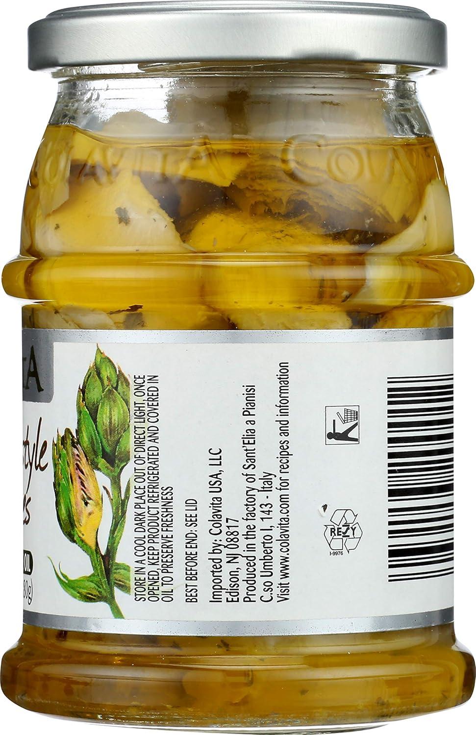 image:imageColavita Marinated Vegetables Artichoke Hearts in EVOO 987oz JarCountryStyle Artichokes