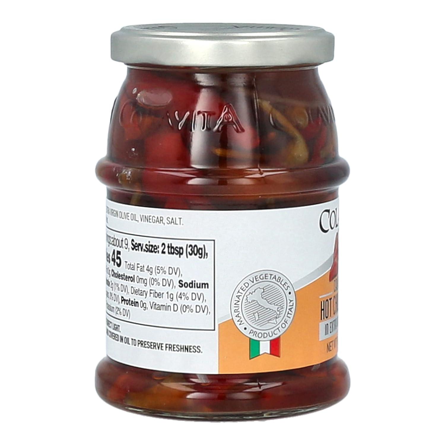 image:imageColavita Marinated Vegetables Artichoke Hearts in EVOO 987oz JarHot Chili Peppers
