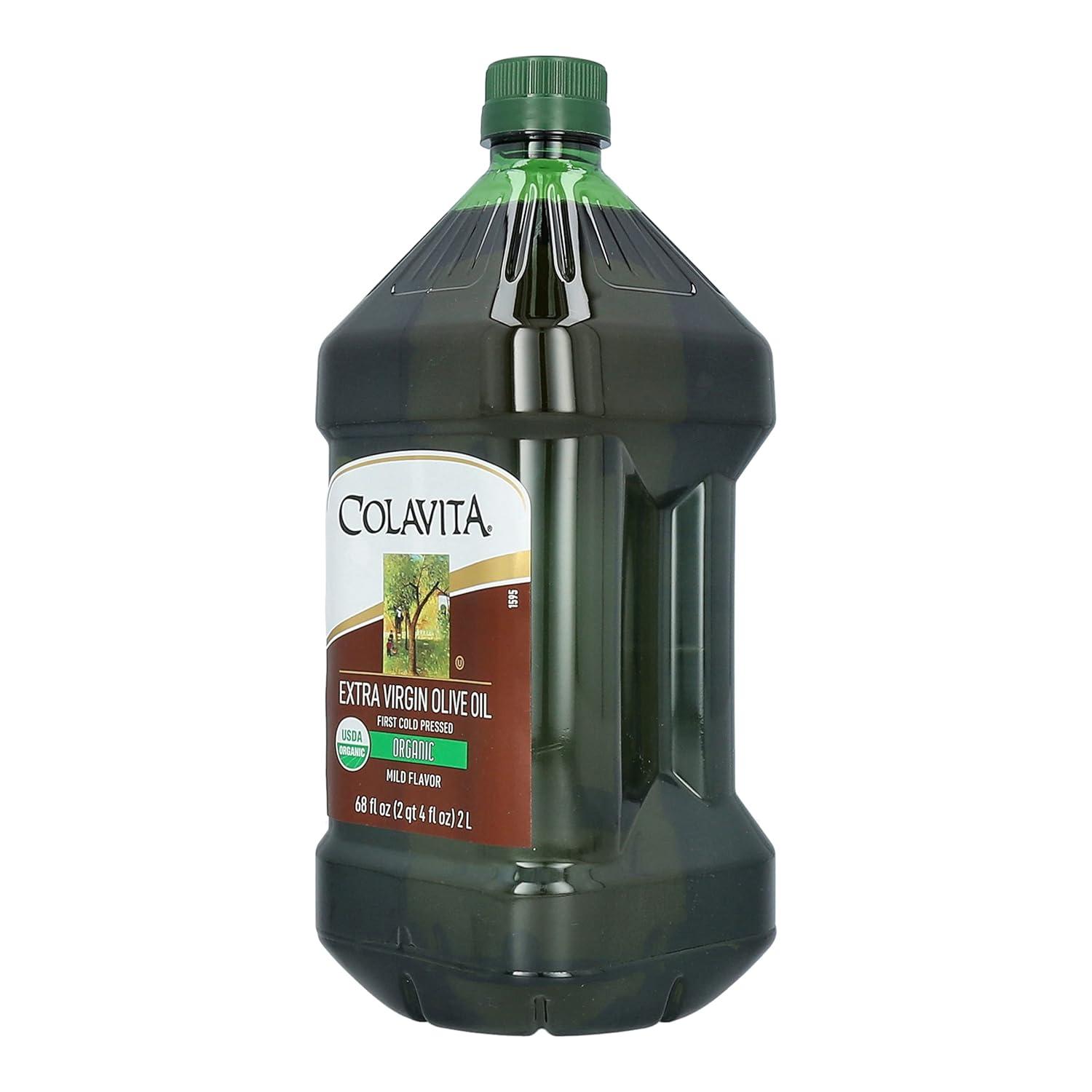 image:imageColavita Organic Extra Virgin Olive Oil Pack of 1 68 Fluid Ounce Plastic Bottle