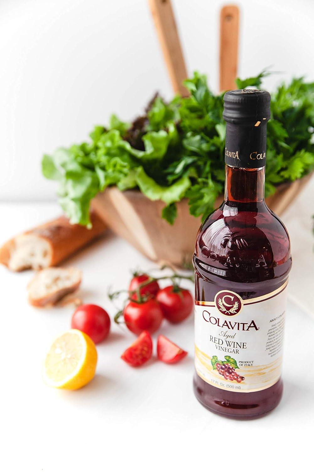 image:imageColavita Red Wine Vinegar Red Wine Vinegar Pack of 2 Glass BottleRed