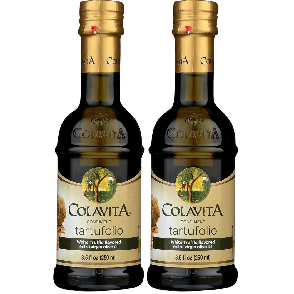image:imageColavita Flavored EVOO Tartufolio Condiment White Truffle Flavored Extra Virgin Olive Oil 85oz Glass Bottle85 Fl Oz Pack of 2