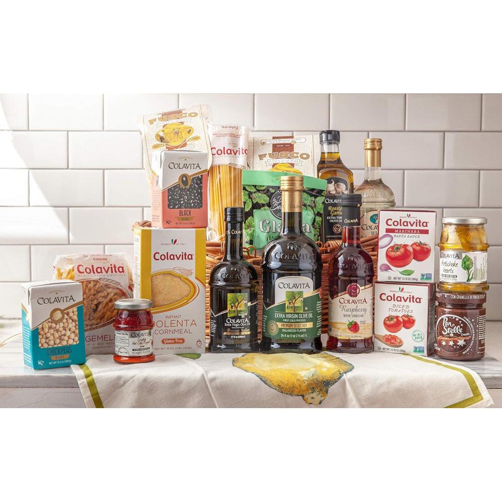 image:imageColavita Italian Ultimate Holiday Gift Basket  Imported Premium Gourmet Pasta  Olive Oil  Sauce  Candy  Balsamic  Wine Vinegar  Beans  Hazelnut Spread 265 Lb