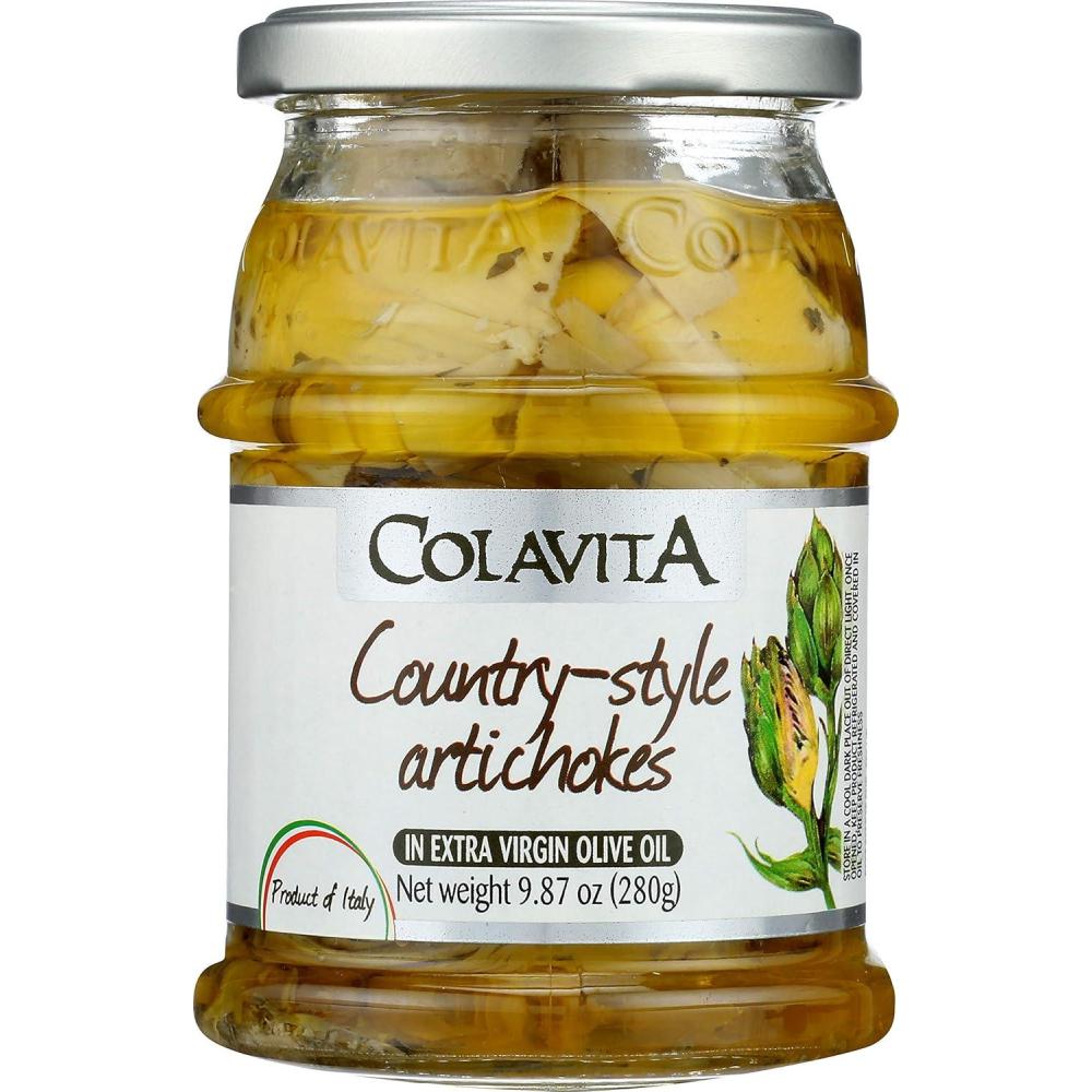 image:imageColavita Marinated Vegetables Artichoke Hearts in EVOO 987oz JarCountryStyle Artichokes