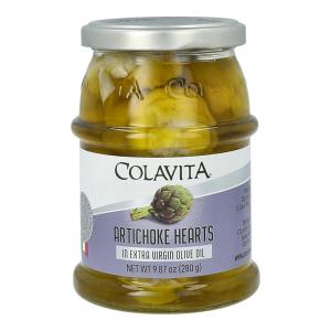 Colavita Marinated Vegetables – Artichoke Hearts in EVOO, 9.87oz Jar(Artichoke Hearts)