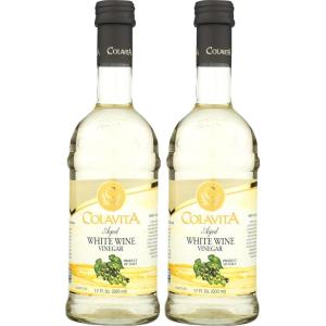 Colavita Red Wine Vinegar Red Wine Vinegar Pack of 2 Glass Bottle(White)