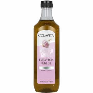 Colavita Roasted Garlic Extra Virgin Olive Oil, 32 Fl Oz – Cold Pressed EVOO Infused with Natural Roasted Garlic Flavor for Cooking, Dressings, Marinades & Dipping(32 Fl Oz (Pack of 1))