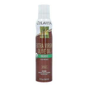 Colavita Spray Oils – Avocado Oil Spray, 5oz (148ml) Can | 100% Avocado Oil, High in Essential Fatty Acids and Vitamin E, Perfect for Cooking and Baking(Organic Extra Virgin Olive Oil)