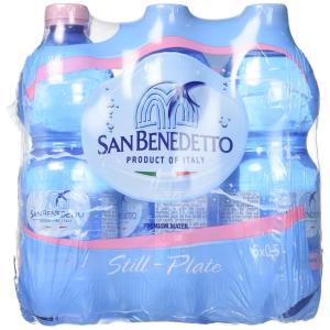 San Benedetto Natural Premium Artesian Water 16.9 oz Plastic Bottles (Pack of 24)(Natural Water 16.9)
