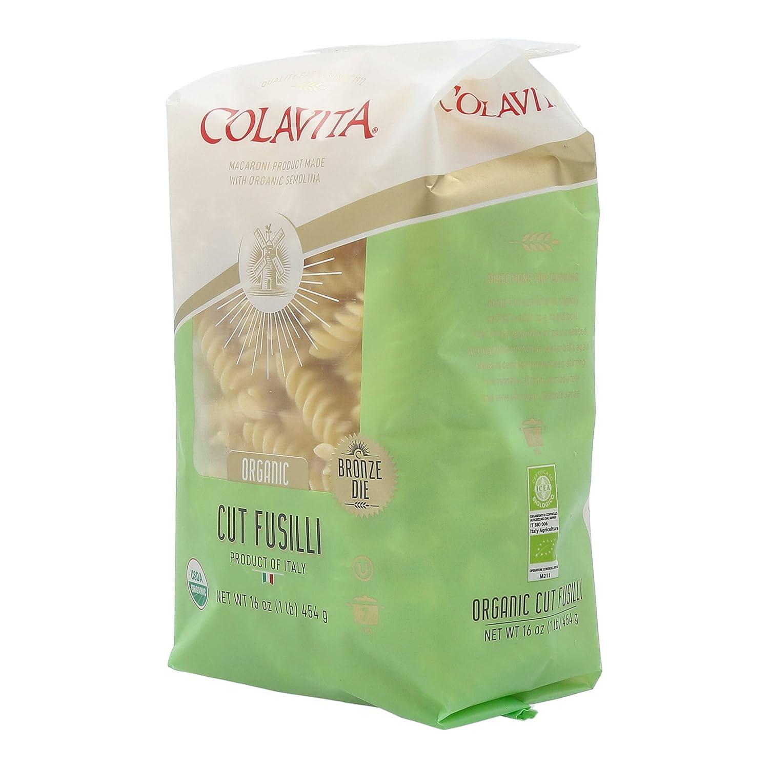 image:imageColavita Pasta Organic Penne Rigate 1 Pound Pack of 20Cut Fusilli