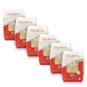 Colavita Orzo: Classic Mediterranean Pasta Shaped Like Grains of Rice – Versatility at Its Best – 1Lb (Pack of 6)(16 Ounce (Pack of 6))