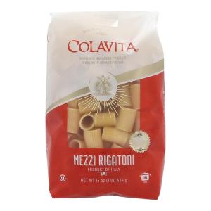 Colavita Pasta – Mezzi Rigatoni, 1 Pound – Pack of 20