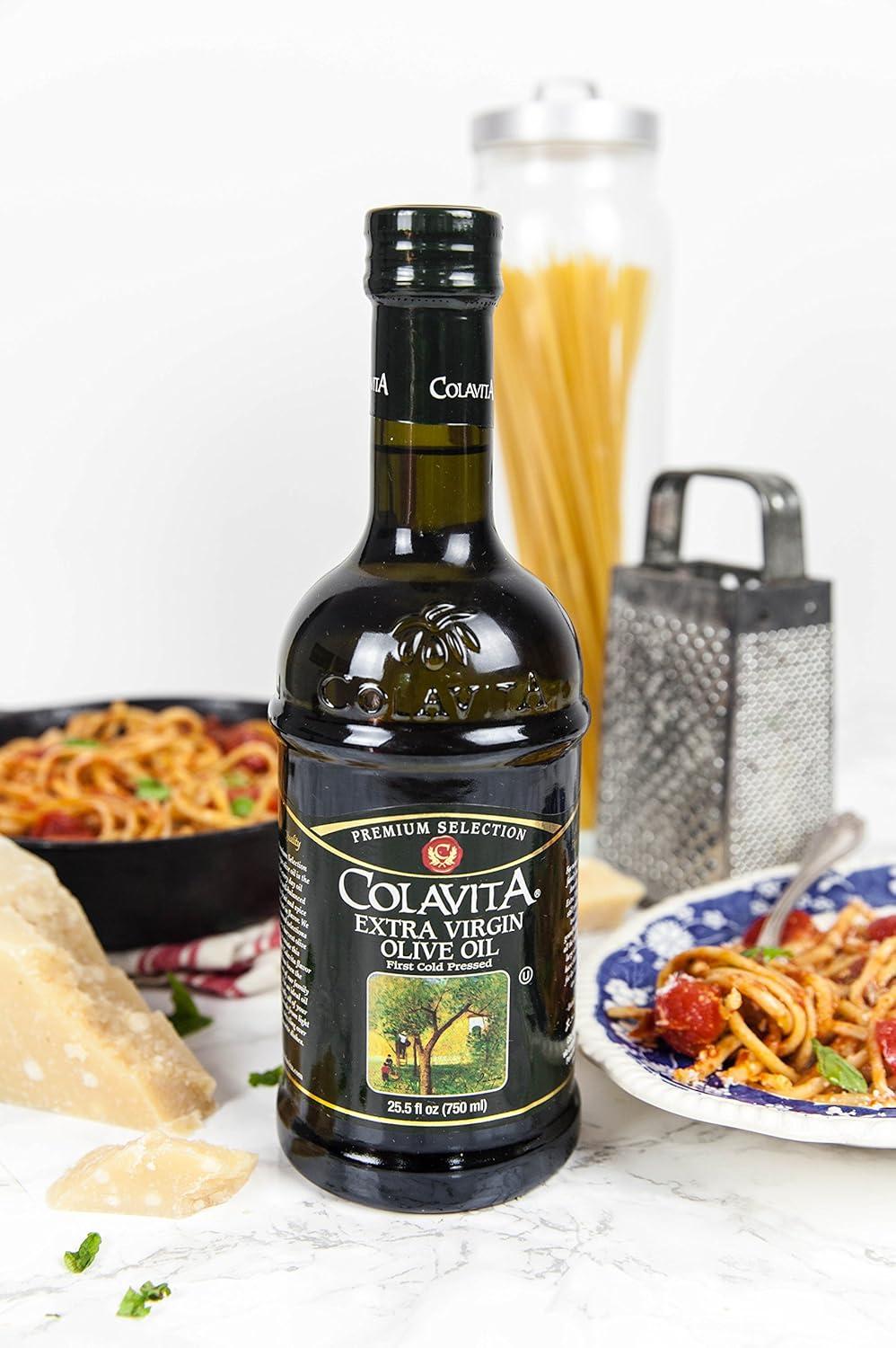 image:imageColavita Premium Selection Extra Virgin Olive Oil Glass Bottle 255 Fl Oz255 Ounce Glass Pack of 2