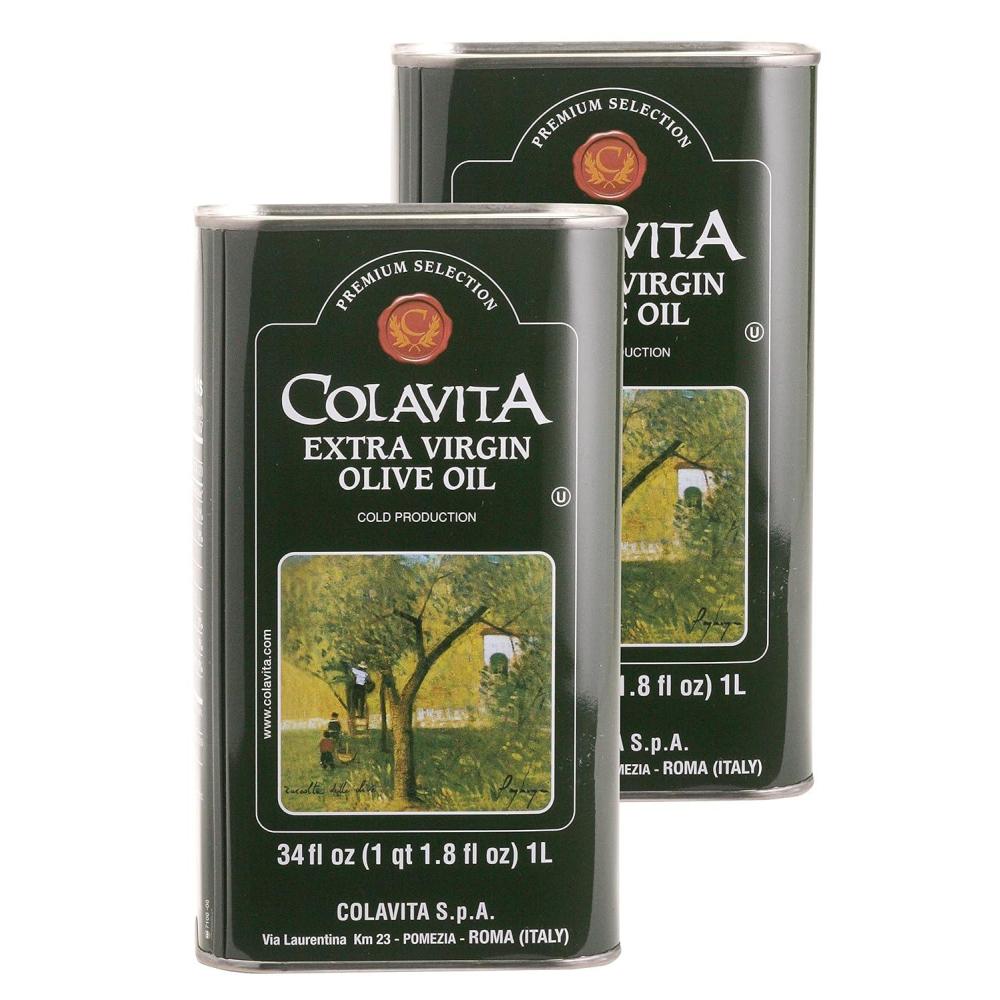 image:imageColavita Premium Selection Extra Virgin Olive Oil 34 oz Tins Pack of 2