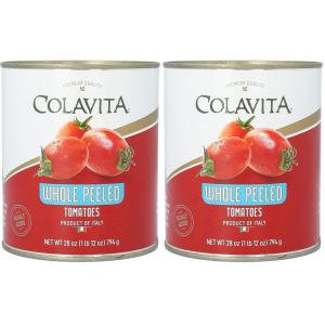 COLAVITA Whole Peeled Tomatoes Pack of 6 (28 Ounce) Can(28 Ounce (Pack of 12))