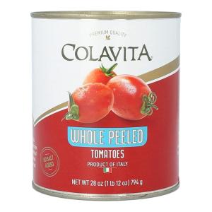 COLAVITA Whole Peeled Tomatoes Pack of 6 (28 Ounce) Can(28 Ounce (Pack of 6))