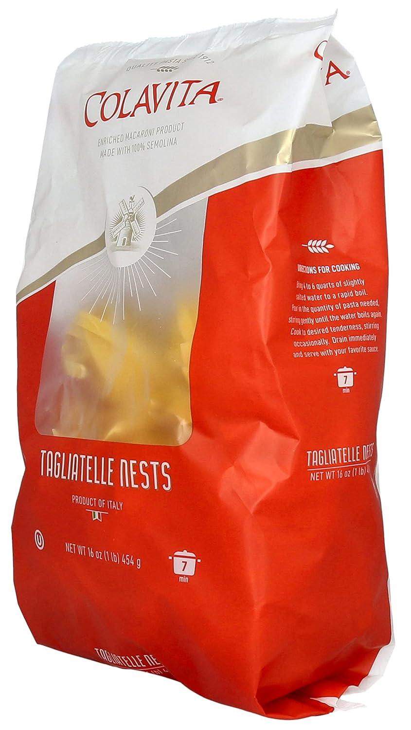 image:imageColavita Spinach Tagliatelle Nest Rich Green Hue amp Nutty Flavor Natural Spinach Infusion in Every Strand Pack of 10